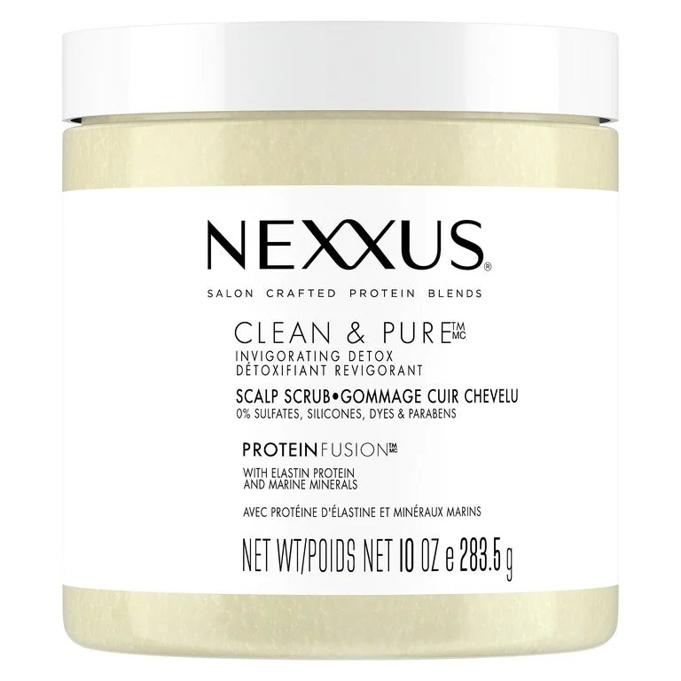 Nexxus Hair Scrub To Nourish & Clarify Exfoliating Scalp Scrub Silicone, Dye, & Paraben Free 10 oz