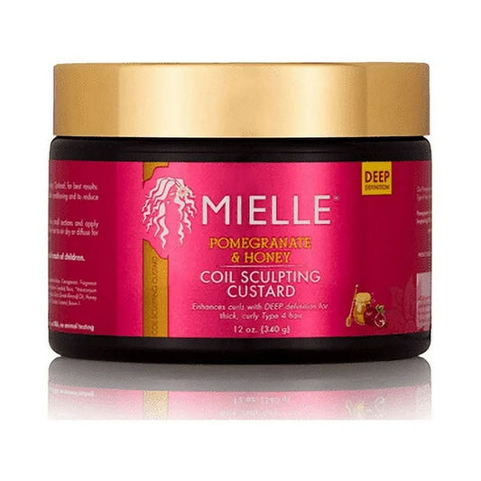 Mielle Organics Pomegranate & Honey Curl Sculpting Custard 12 oz, Curly Hair