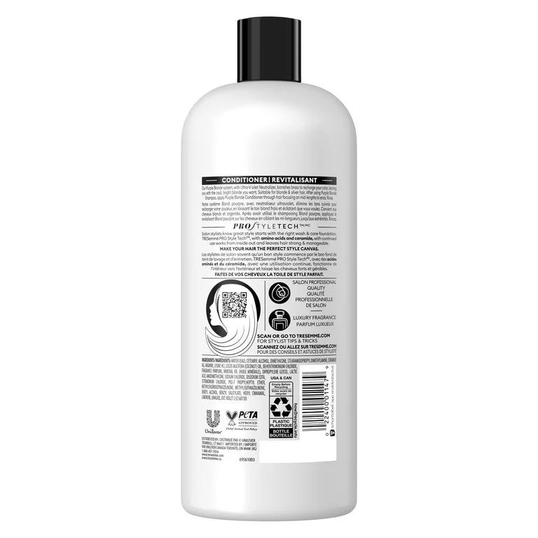 Acondicionador Tresemme Purple Blonde de 28 oz