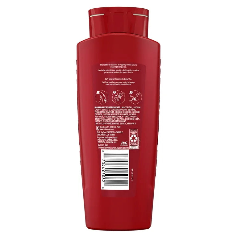 Gel de baño limpiador Old Spice para hombres, Bearglove, 16 oz