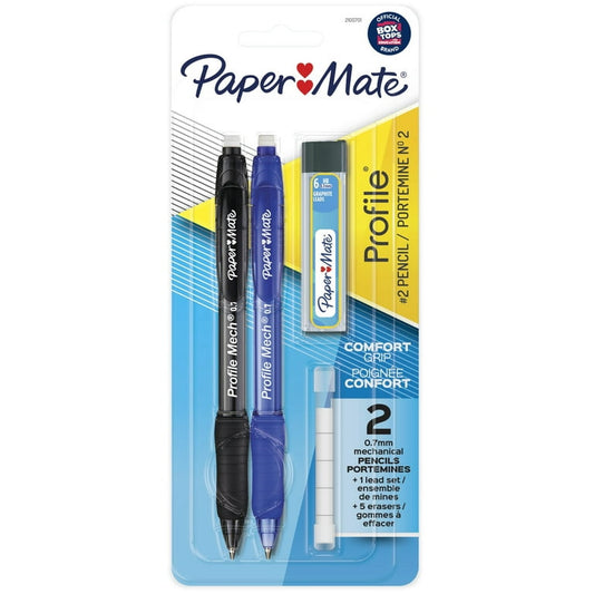 Paper Mate Profile Mechanical Pencils 2 Pack With Lead and Erasers