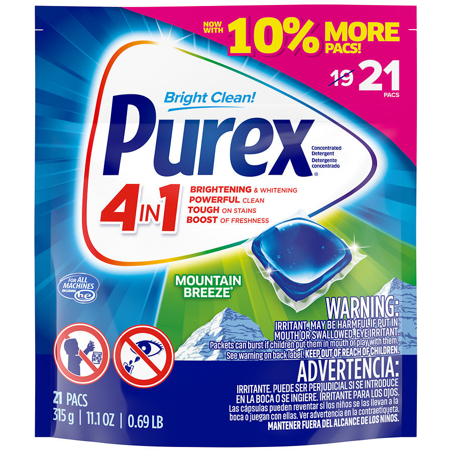 Purex Mountain Breeze Laundry Pods 21ct