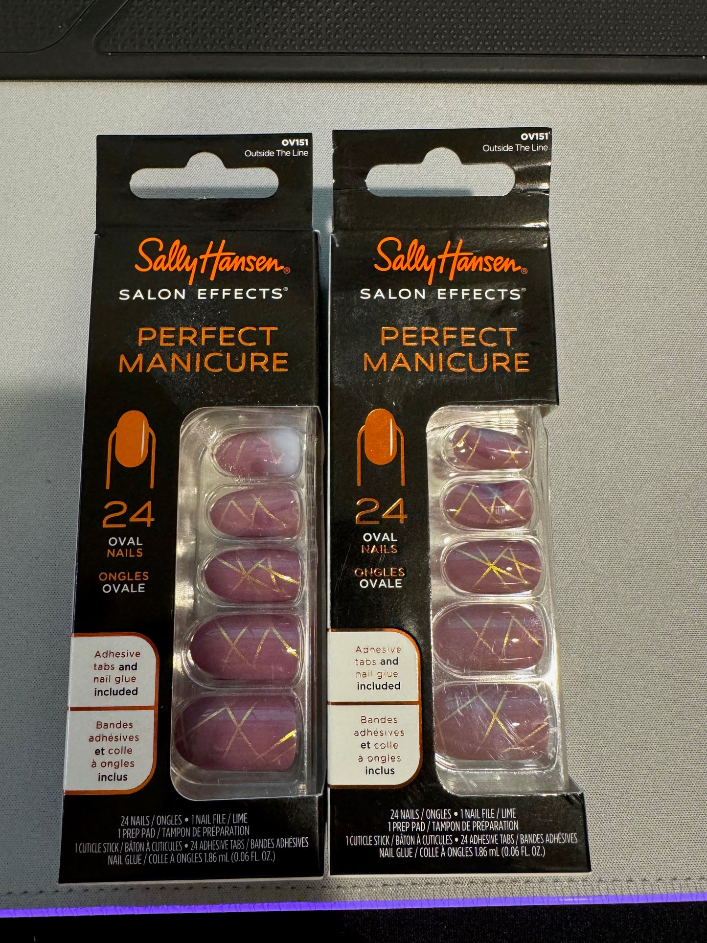 Sally Hansen Perfect Manicure Press on Nail Kit, Oval, 24pcs Multiple Styles Available!