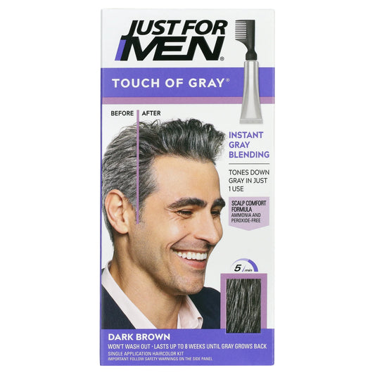 Tinte permanente para cabello castaño oscuro Just For Men Touch Of Gray***