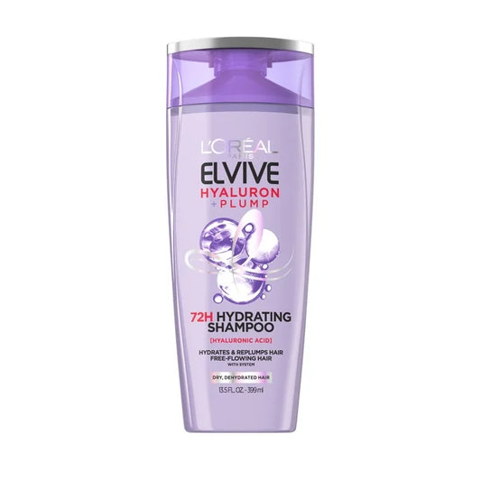 L'Oreal Paris Elvive Hyaluron Plump 72H Hydrating Shampoo, 13.5 fl oz