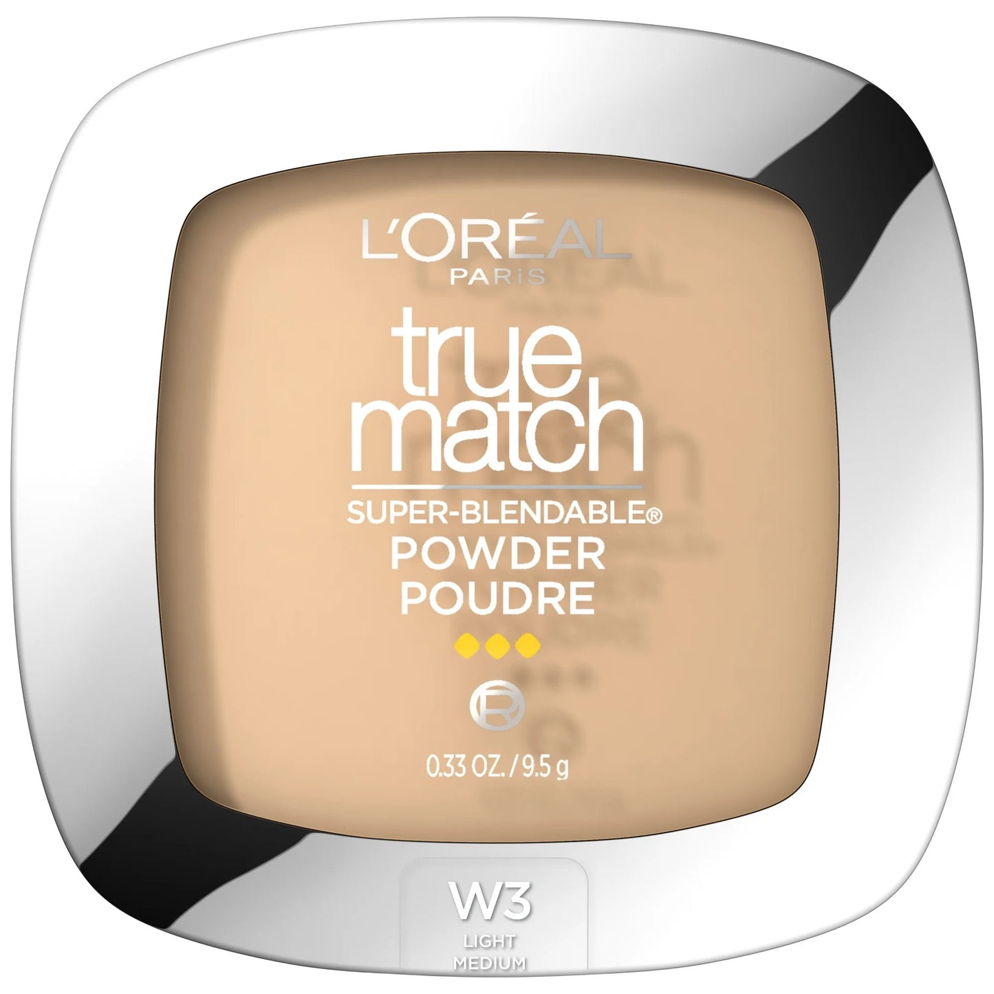 L'Oreal Paris True Match Super Blendable Oil Free Makeup Powder W3 Light Medium