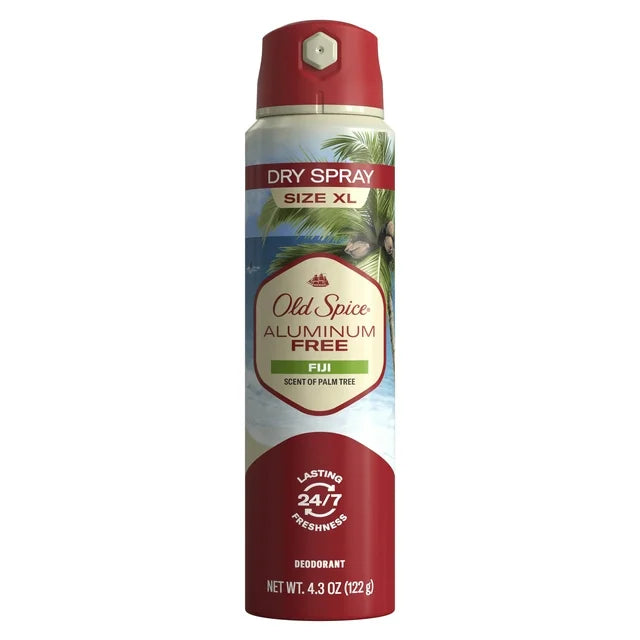 Desodorante en aerosol Old Spice sin aluminio Fiji 4.3oz***