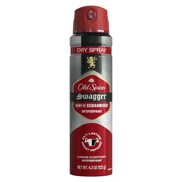 Old Spice Men's Antiperspirant Dry Spray, Swagger Scent, 4.3oz***