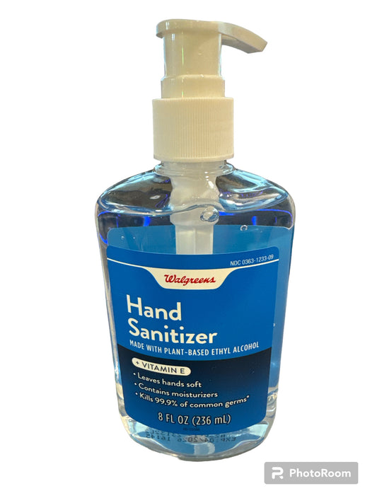 Walgreens Hand Sanitizer + Vitamin E 8oz***