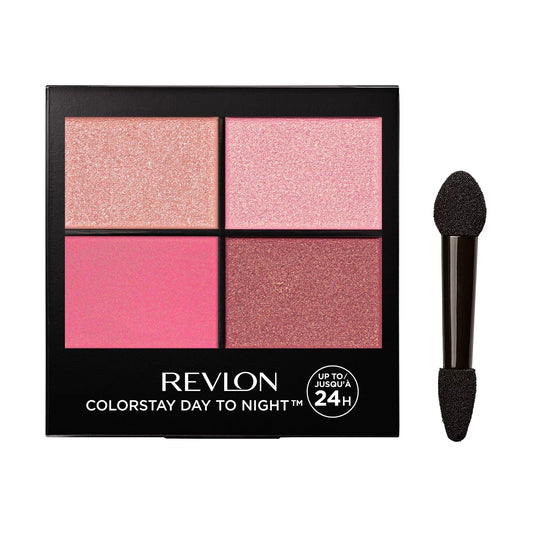 Revlon ColorStay Day to Night Cuarteto de sombras de ojos mate y brillante de larga duración, 565 Pretty