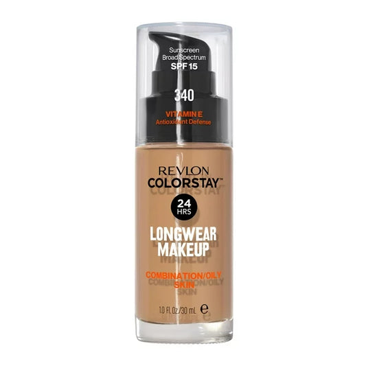 Base de maquillaje líquida Revlon ColorStay para pieles mixtas/grasas, FPS 15, 1 fl oz