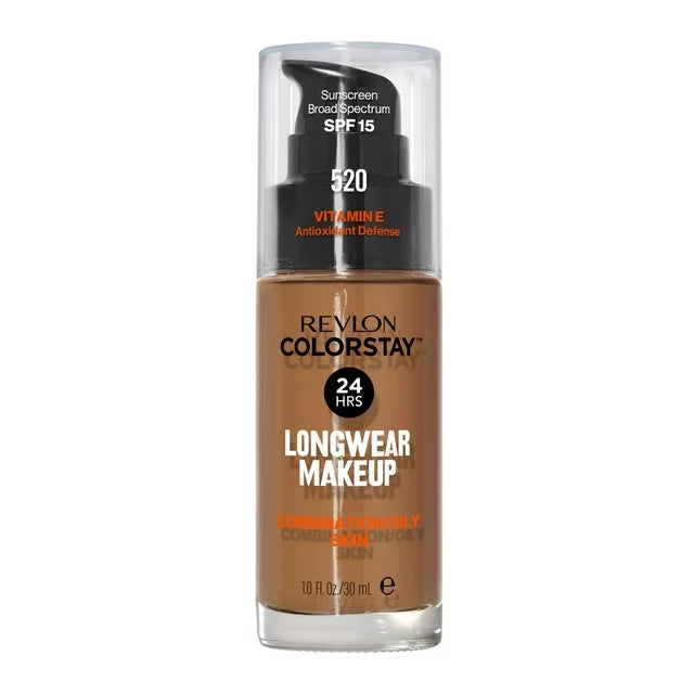 Revlon ColorStay Liquid Foundation Makeup, Combination/Oily Skin, SPF 15, 1 fl oz