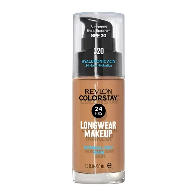 Revlon ColorStay Liquid Foundation Makeup, Normal/Dry Skin, SPF 20