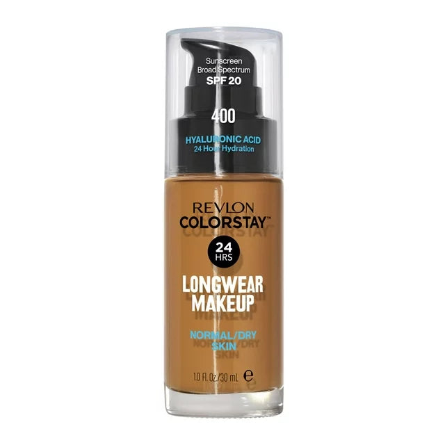 Revlon ColorStay Liquid Foundation Makeup, Normal/Dry Skin, SPF 20