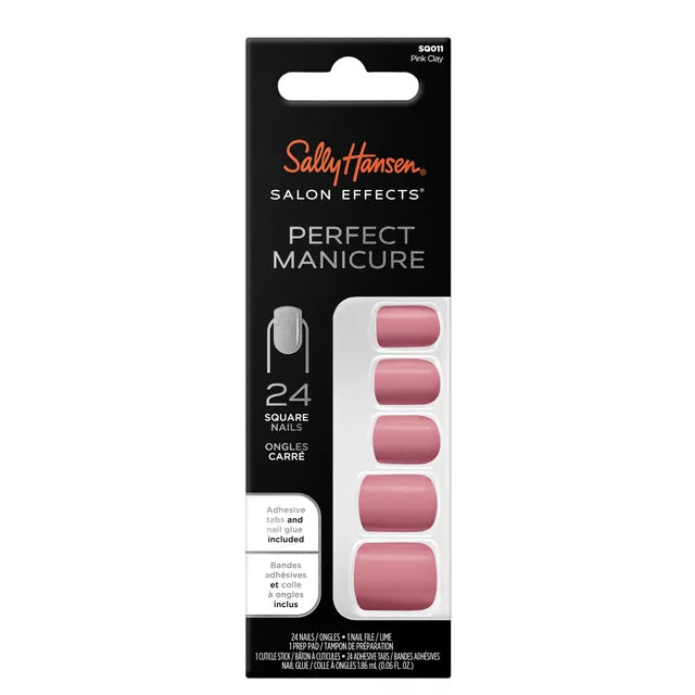 Sally Hansen Perfect Manicure Press on Nail Kit, Oval, 24pcs Multiple Styles Available!