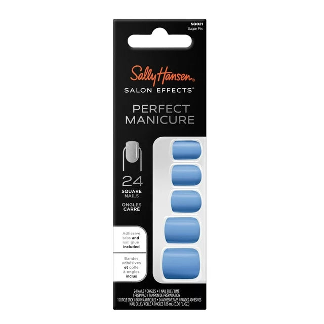 Sally Hansen Perfect Manicure Press on Nail Kit, Oval, 24pcs Multiple Styles Available!