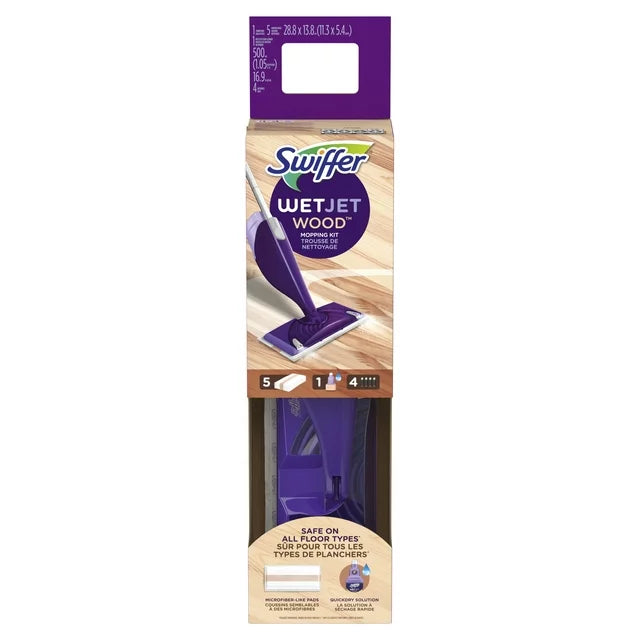 Kit básico de madera Swiffer WetJet