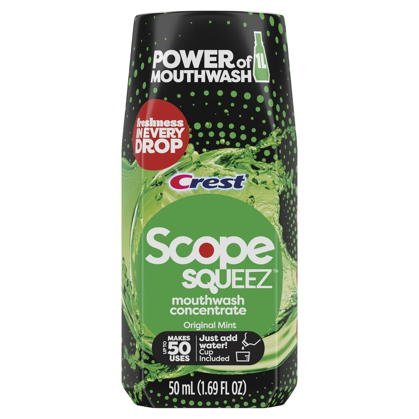 Scope Squeez Mouthwash Concentrate, Original Mint, 50mL Bottle***