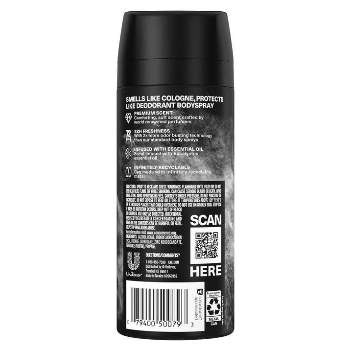 Desodorante en aerosol Axe Fine Fragrance Collection, coco puro sin aluminio, 4 oz ***