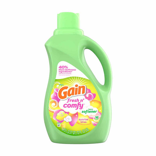 Gain Fresh n' Comfy Fabric Softener - Sunrise Bliss Scent, 72 Fl Oz