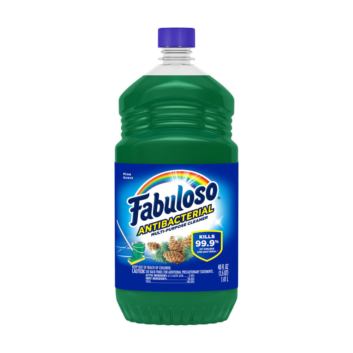 Limpiador multiusos antibacteriano Fabuloso, aroma a pino, 48 oz