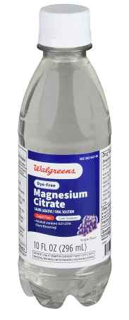 Citrato de magnesio laxante Walgreens, uva, 10 oz***