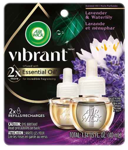 Air Wick Vibrant Scented Oil Air Freshener Refill - Lavender & Waterlily 2ct