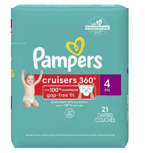 Bolsas para pañales Pampers Cruisers 360 Jumbo (haga clic para ver todas las opciones de tamaño)