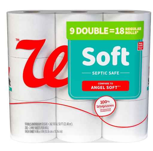 Walgreens Soft Toilet Paper 9 Double Rolls