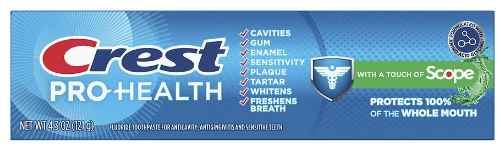 Pasta de dientes Crest Pro-Health Plus Scope Mint 4.3oz***