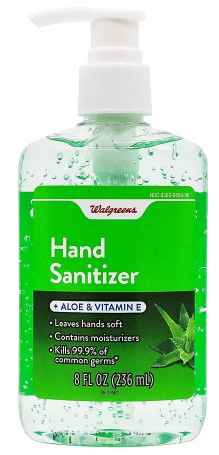 Walgreens Hand Sanitizer+Aloe 8oz***