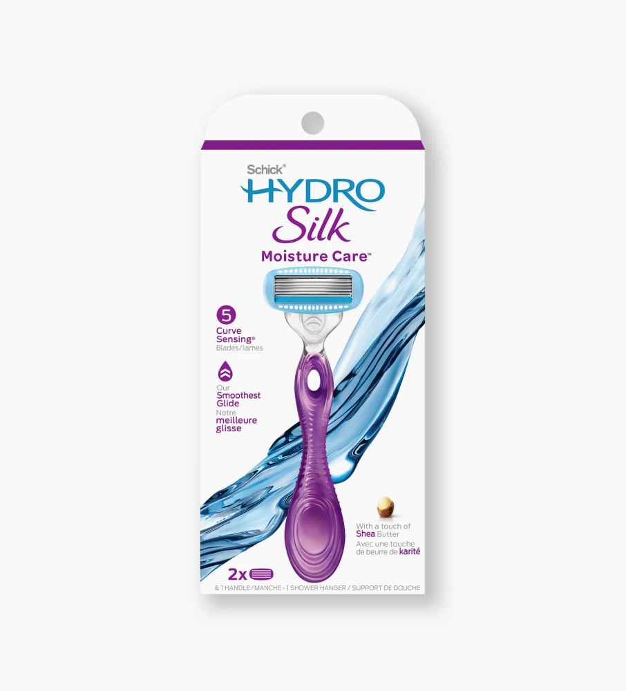 Schick Hyrdo Silk 5 保濕護理刮鬍刀手柄 + 2 個刀片架