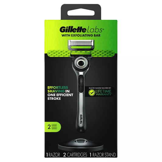 Gillette Labs 刮鬍刀 1 個刮鬍刀、1 個刮鬍刀支架、2 個刀片架