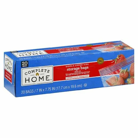 Complete Home Quart Storage Bags 20ct