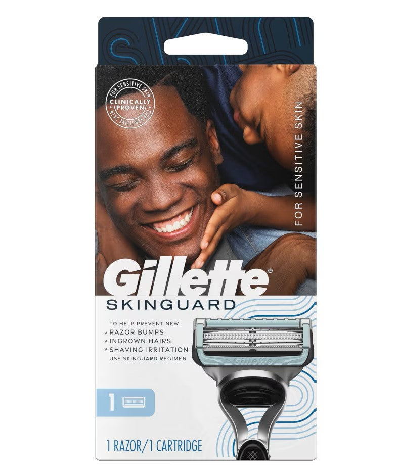 Gillette Skinguard Razor Men's Razor Handle and 1 Blade Refill***